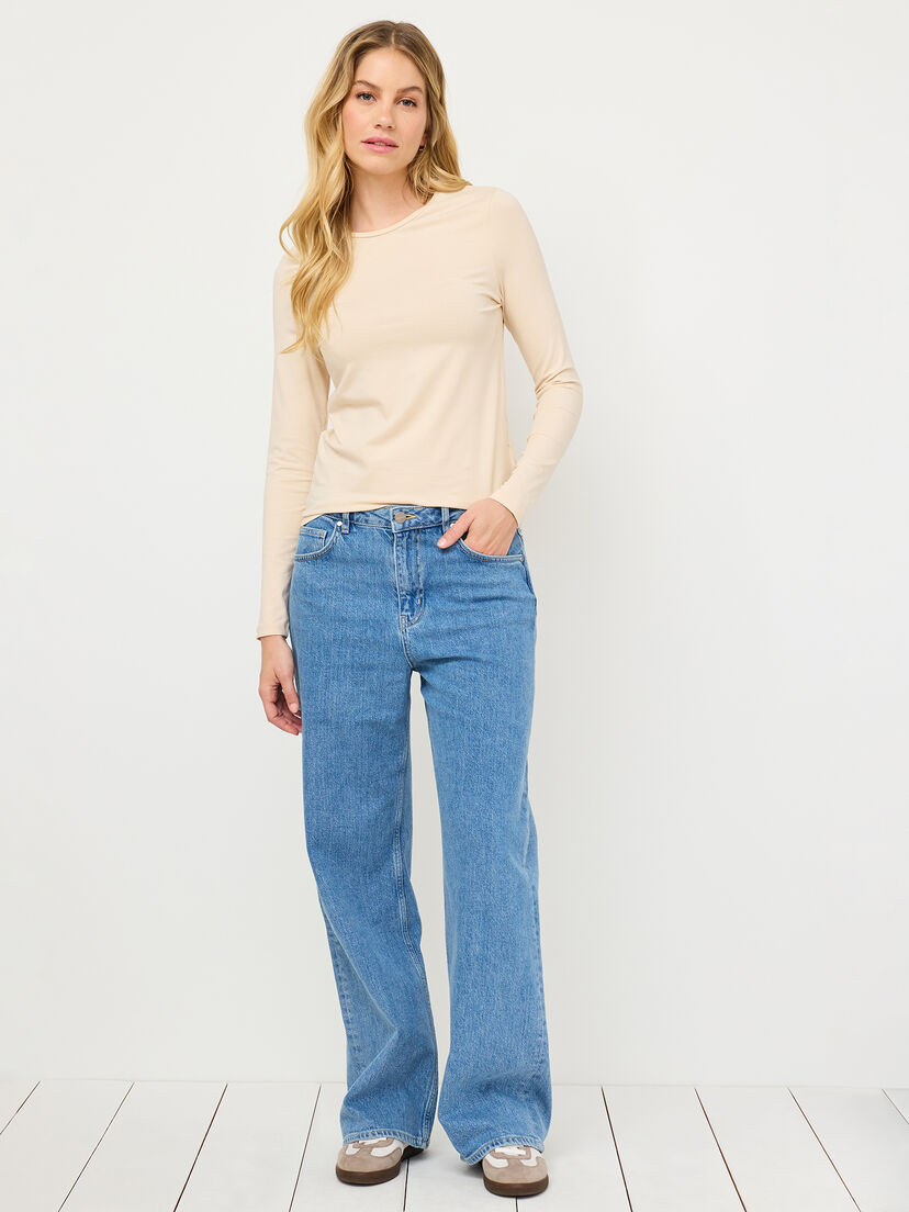 Shirt met lange mouwen, Tapioca, hi-res