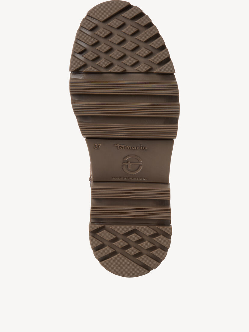 Leren Enkellaarsje - beige, TAUPE, hi-res