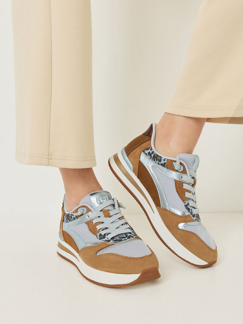 Sneaker, COGNAC/BLUE, hi-res