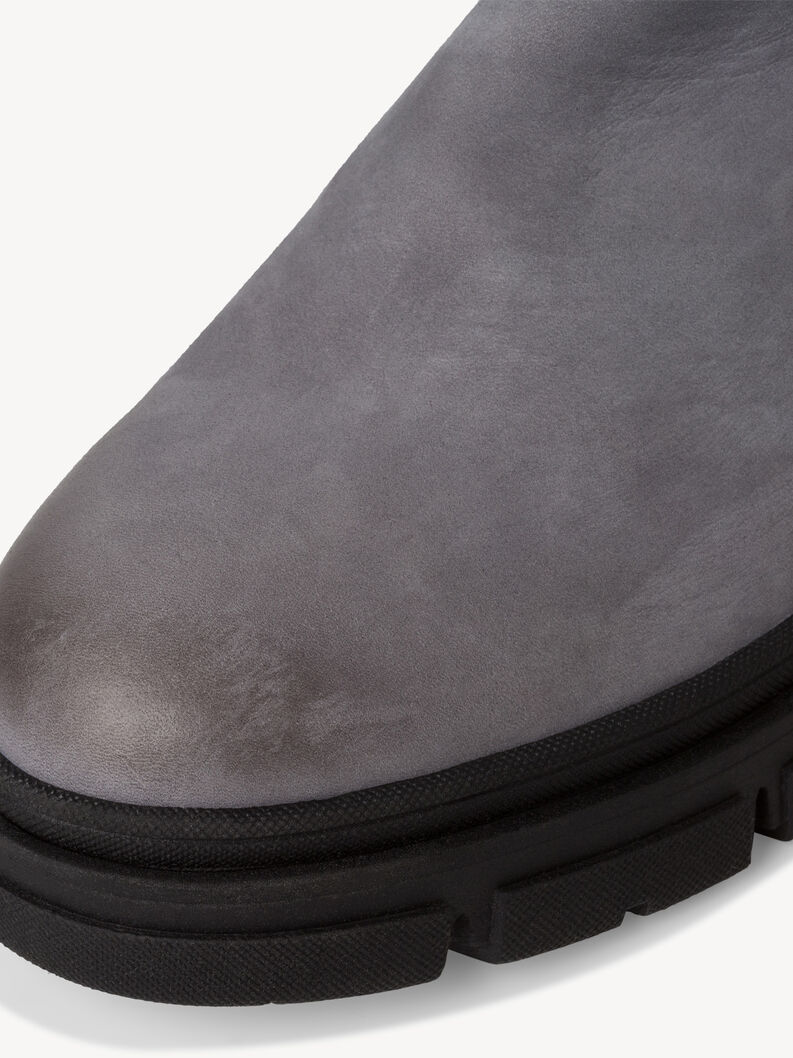 Leather Chelsea boot - grey, GREY NUBUC, hi-res