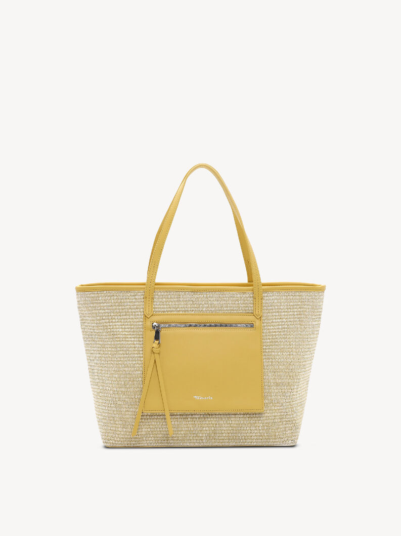 Shopping bag - yellow, lightyellow, hi-res