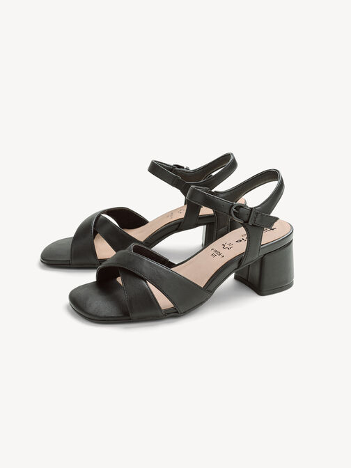 Sandale &agrave; talon, BLACK, hi-res