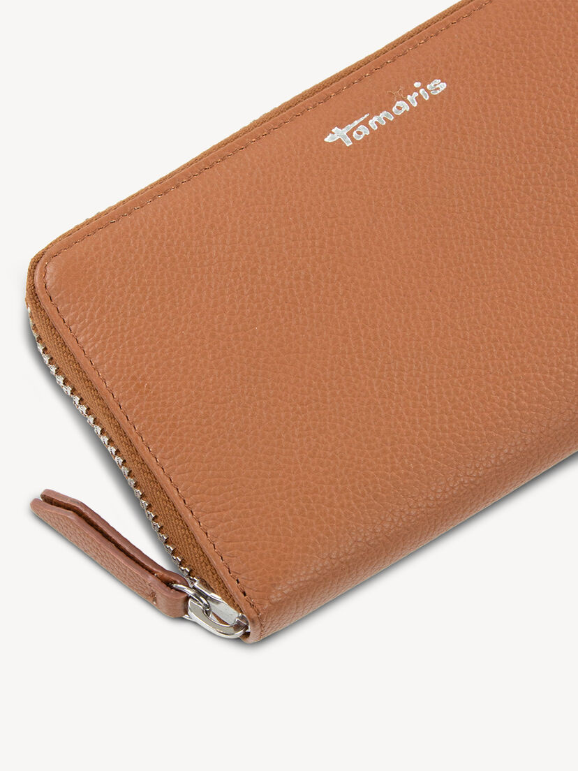 Leren Portemonnee - bruin, cognac, hi-res