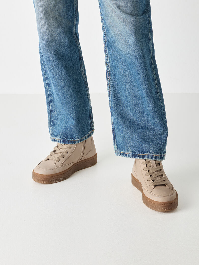 Leather Bootie - brown, ANTELOPE, hi-res