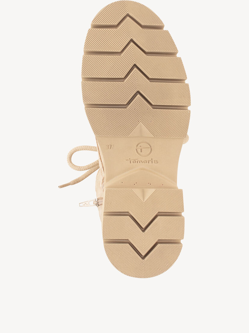 Leren Enkellaarsje - beige, beige, hi-res