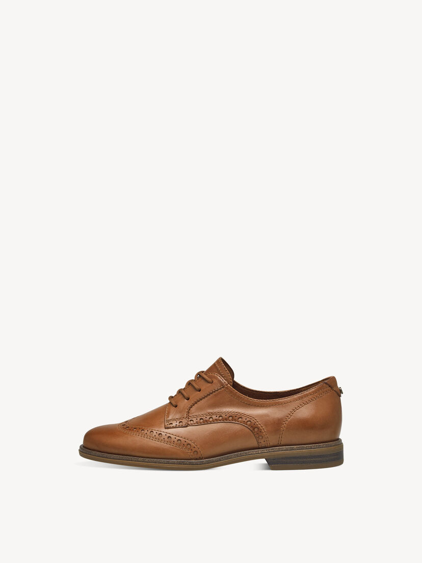 Leren Lage schoen - bruin, NUT LEATHER, hi-res