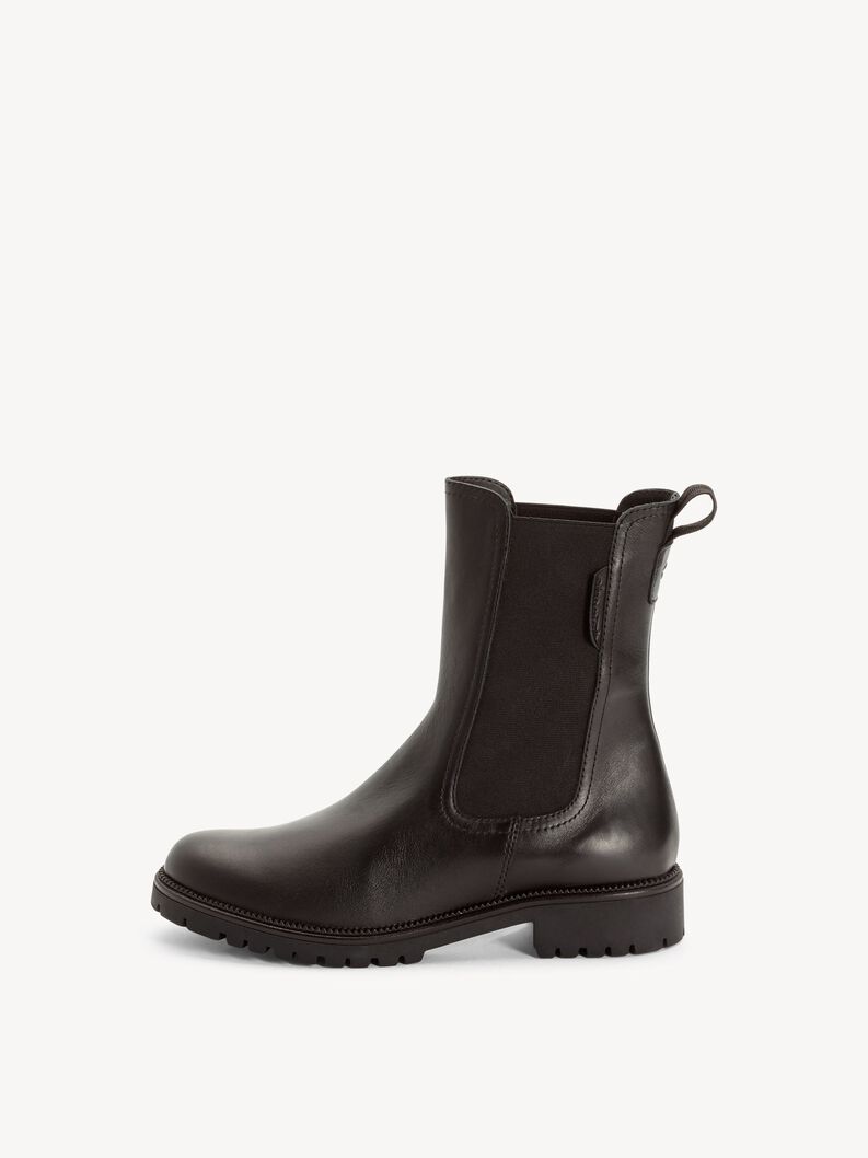 Leder Chelsea Boot - schwarz, BLACK, hi-res