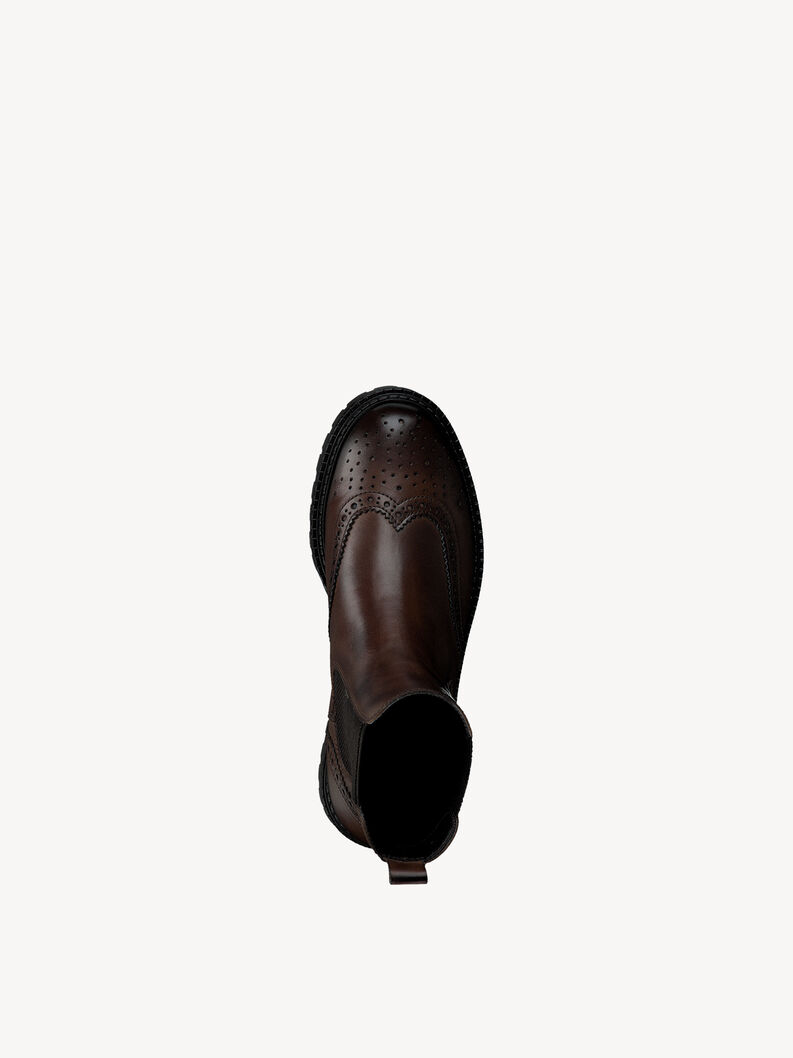 Bottine Chelsea en cuir - marron, DARK BROWN, hi-res