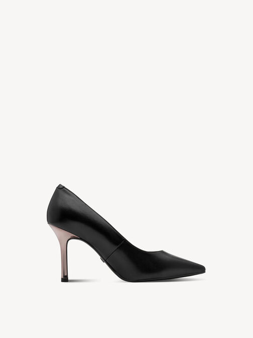 Pumps, BLACK LEATHER, hi-res