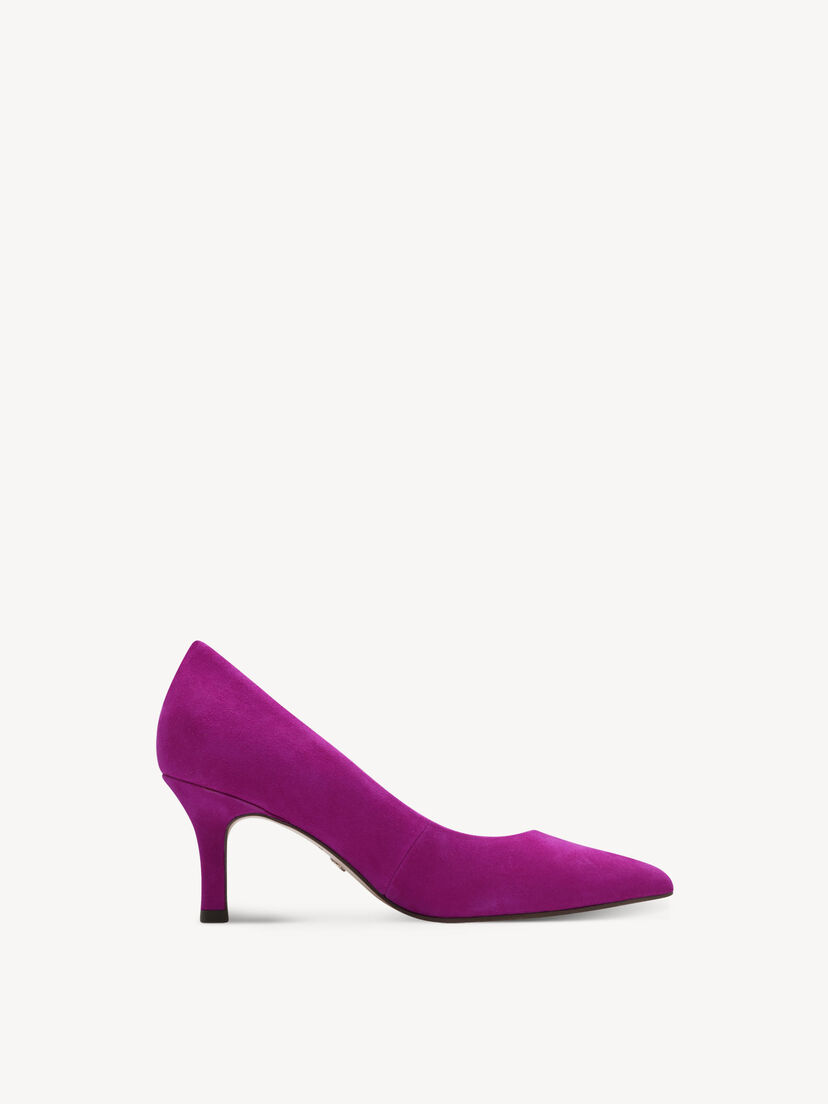 Leren Pumps - pink, DARK PINK, hi-res