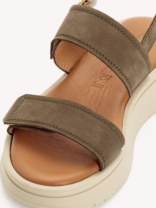 Sandalette, OLIVE NUBUC, hi-res