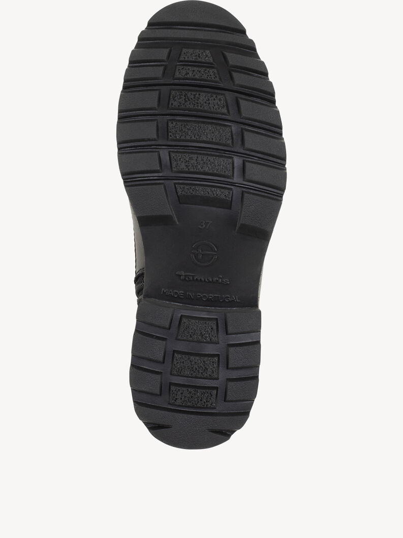 Lederstiefelette - schwarz Warmfutter, BLACK LEATHER, hi-res