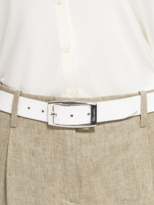 Leren riem, wit, hi-res