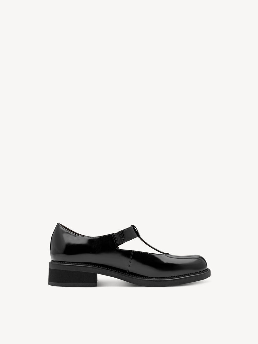 Instappers - zwart, BLACK PATENT, hi-res