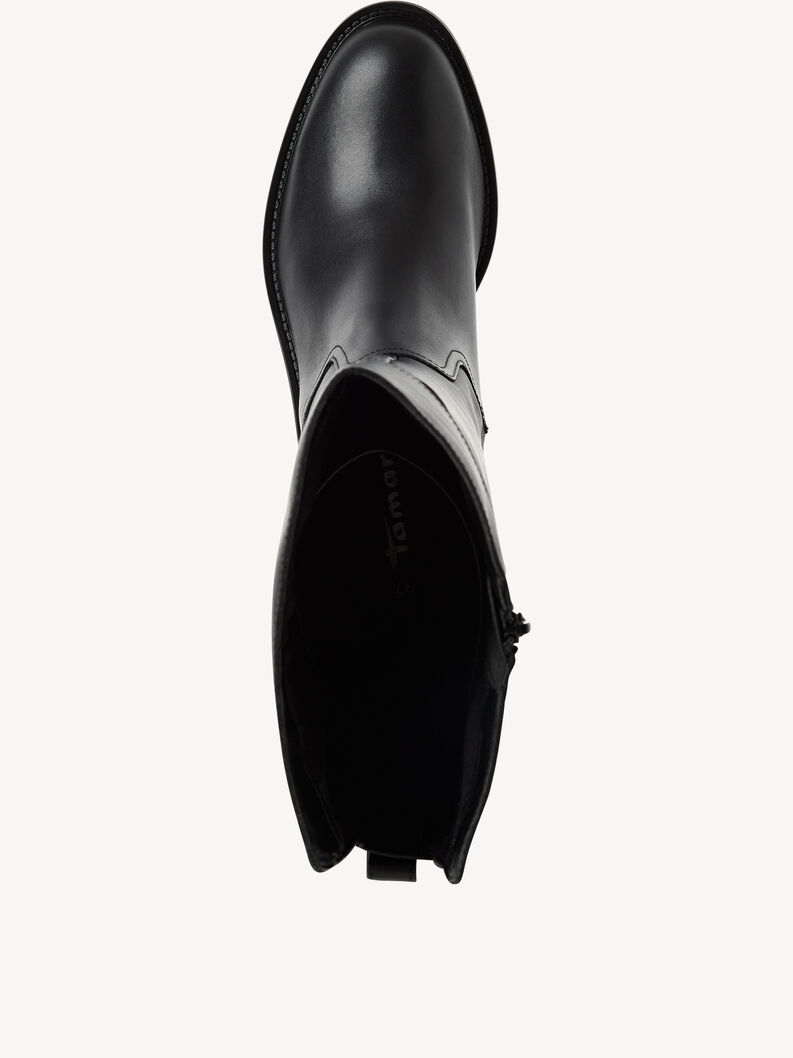 Lederstiefel - schwarz, BLACK, hi-res