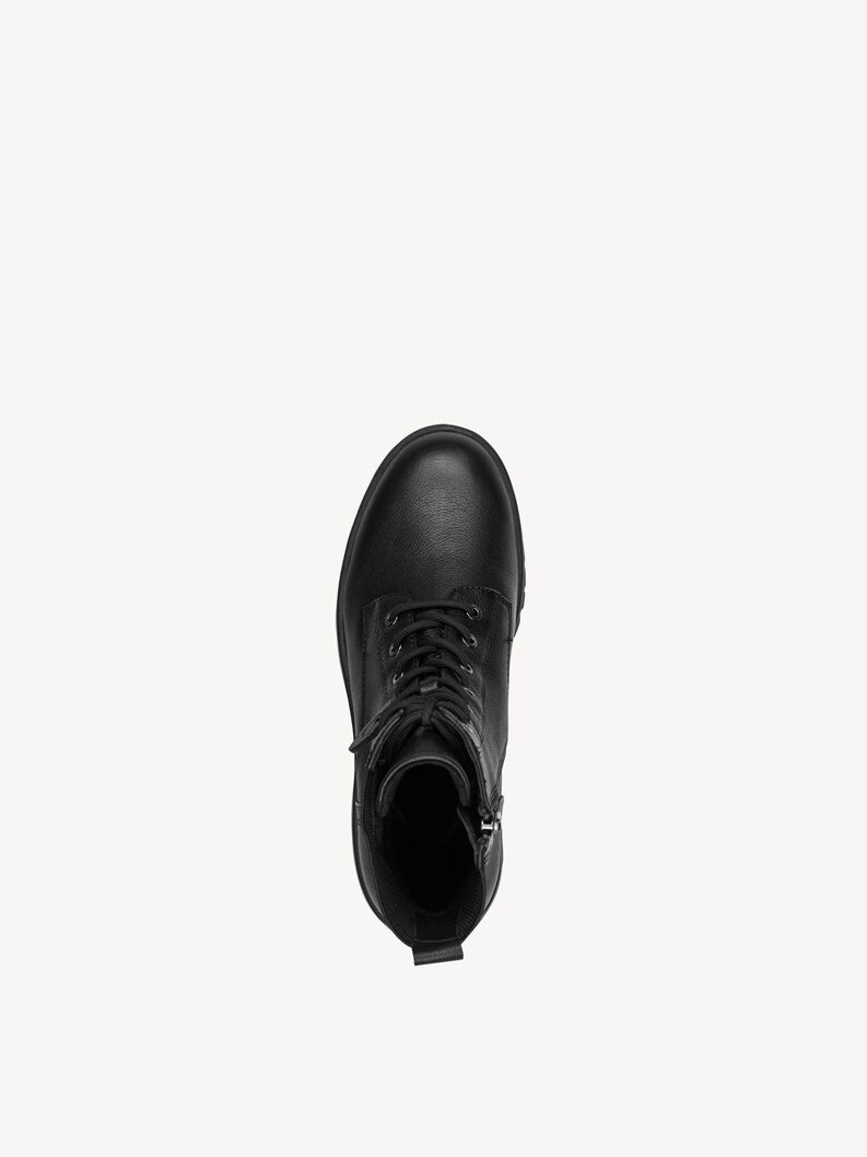 Lederstiefelette - schwarz, BLACK, hi-res