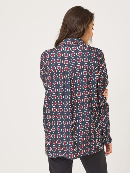 Blouse, Night Sky/Fig/Whitecap Gray, hi-res