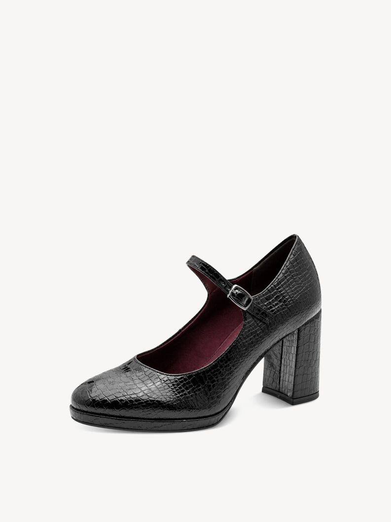 Escarpin - noir, BLACK CROCO, hi-res