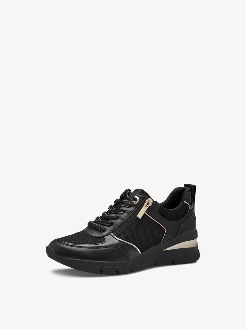 Sneaker - schwarz, BLACK/GOLD, hi-res