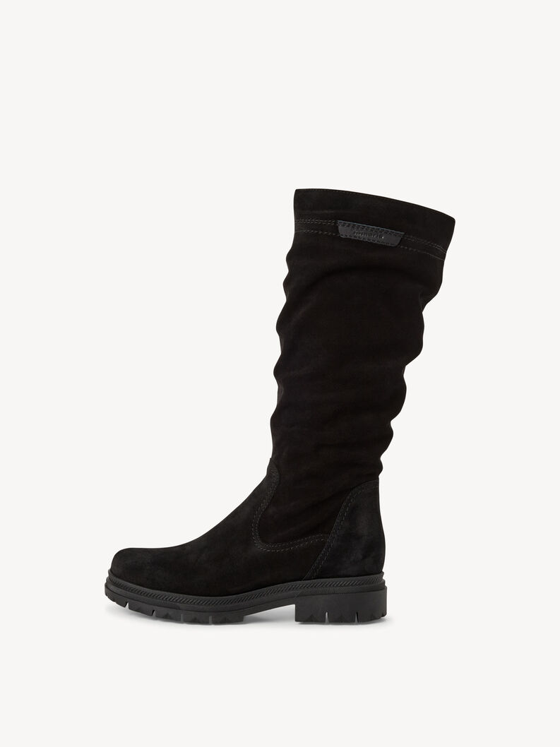 Bottes en cuir - noir, BLACK, hi-res