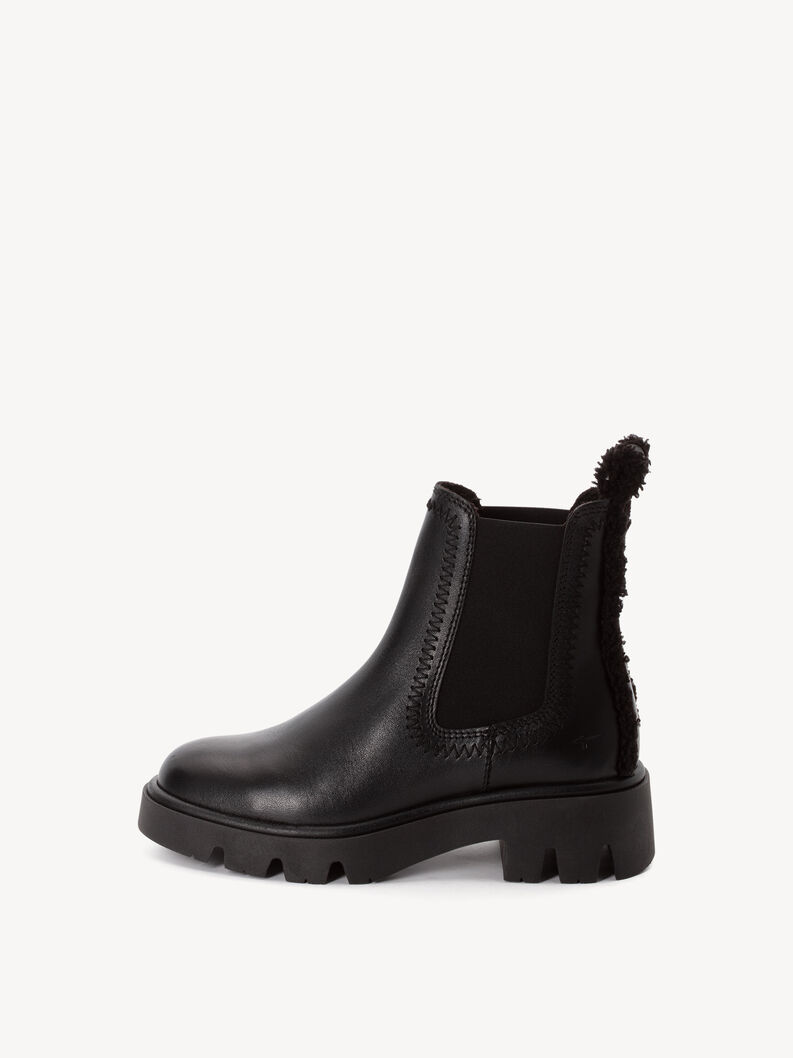 Bootie, BLACK LEATHER, hi-res
