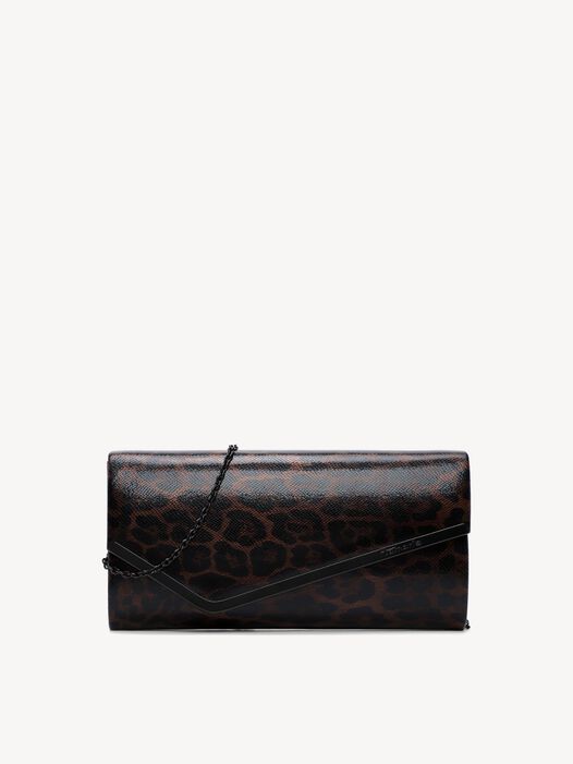 Clutch, brown, hi-res