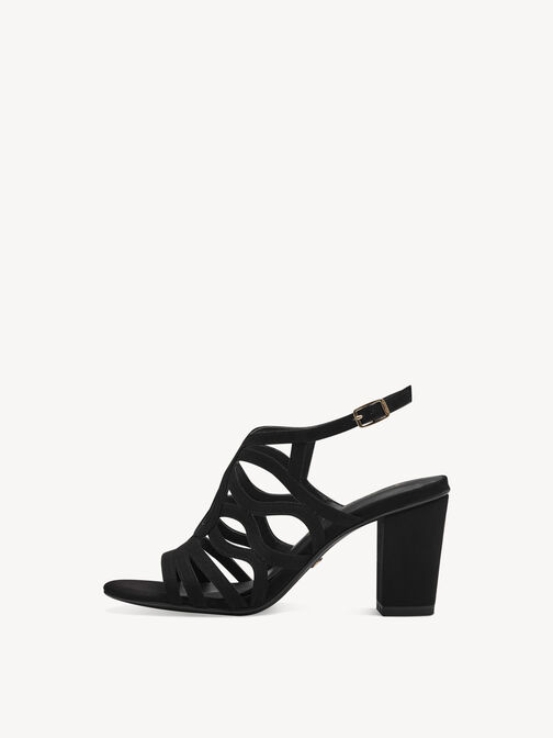 Heeled sandal, BLACK, hi-res