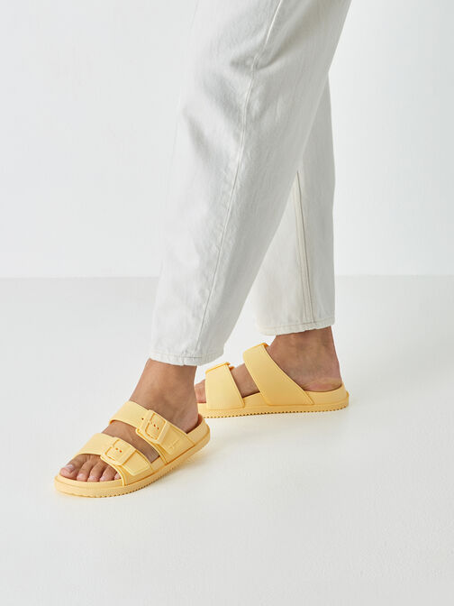 klapki, PALE YELLOW, hi-res