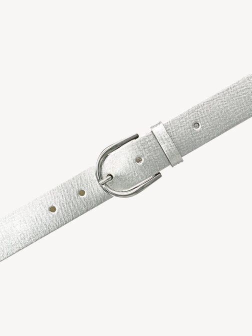 Ledergürtel, Silber, hi-res