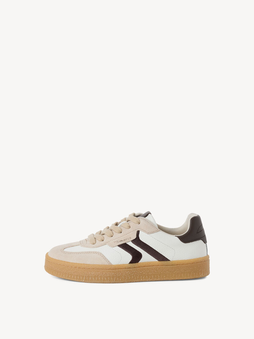 Leren Sneaker - wit, OFFWHITE COMB, hi-res