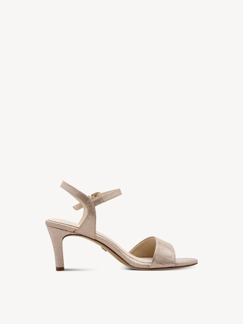 Sandalette - metallic, LT GOLD STRUCT, hi-res