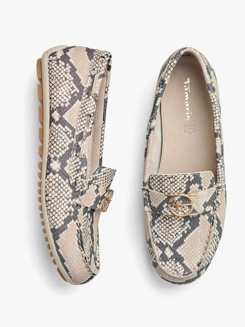 Mocassin, BEIGE SNAKE, hi-res