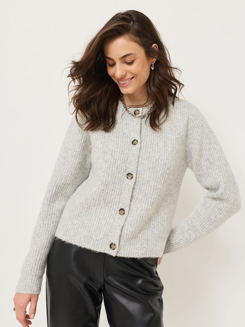 Vest - grijs, Light Grey Melange, hi-res