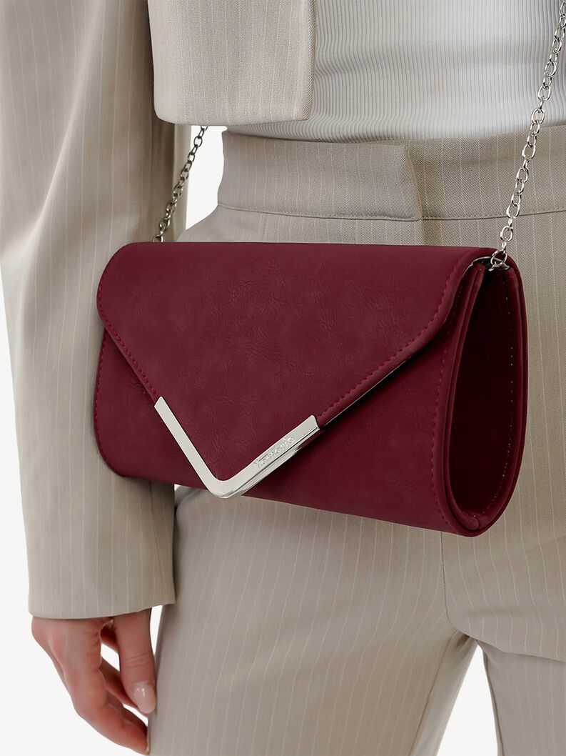Clutch bag - red, bordo, hi-res