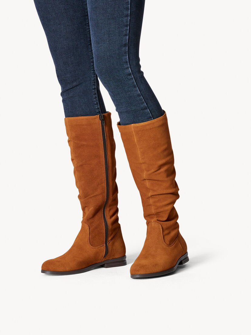 Leren Laarzen - bruin, MUSCAT, hi-res