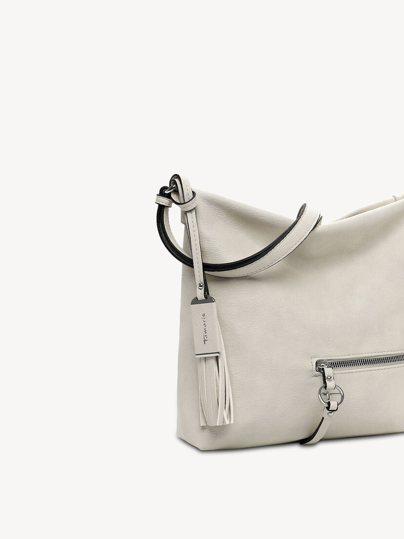 Schoudertas - grijs, ecru, hi-res