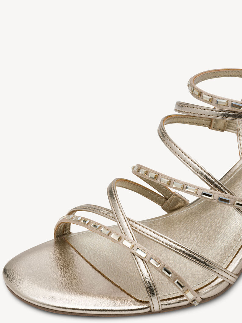 Sandalette - metallic, LIGHT GOLD, hi-res