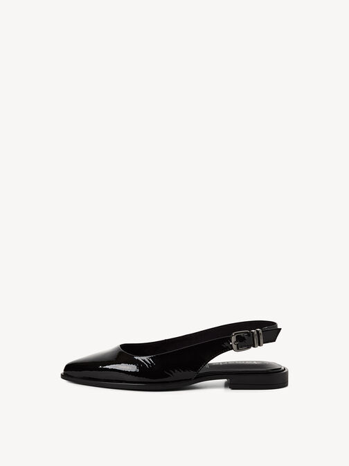 Slingpumps, BLACK PATENT, hi-res