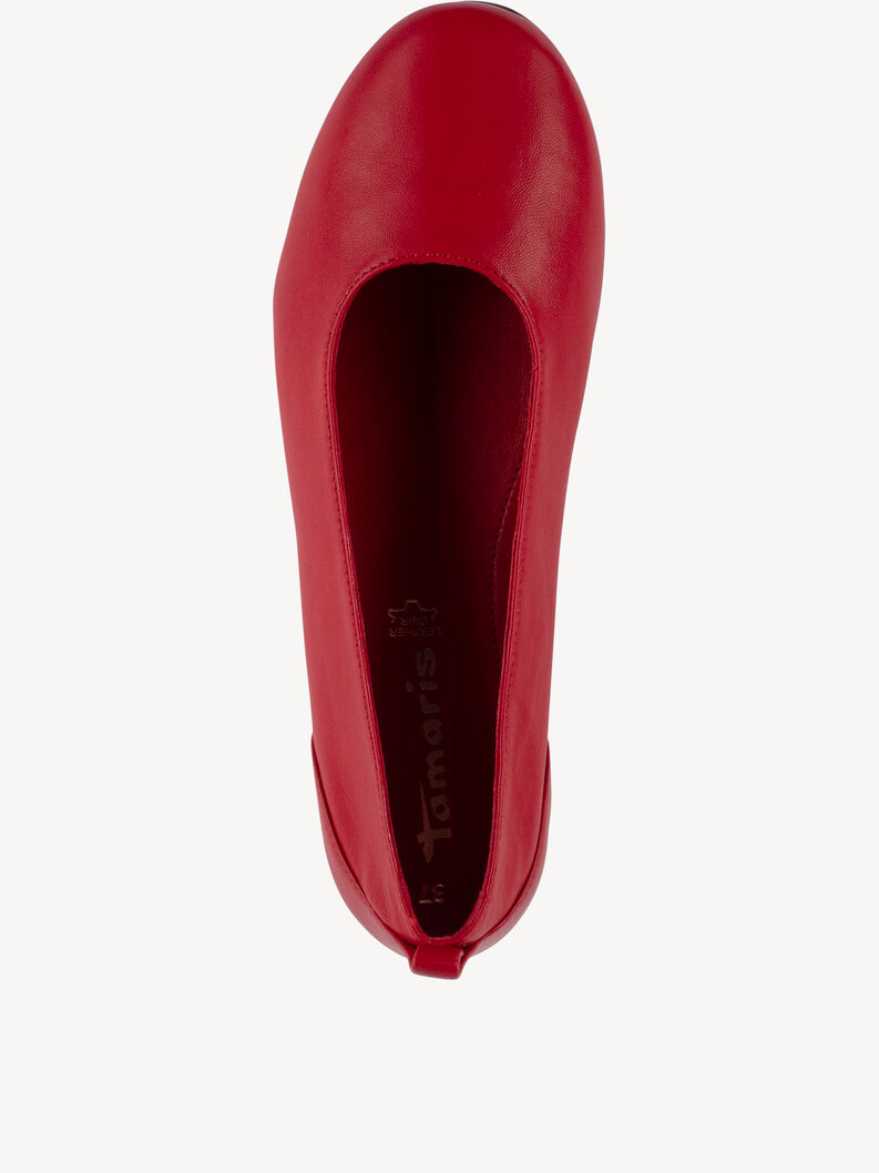 Lederballerina - rot, RED, hi-res