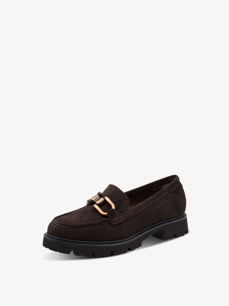 Lederslipper - braun, MOCCA SUEDE, hi-res