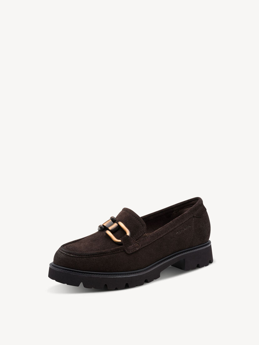 Leren Instappers - bruin, MOCCA SUEDE, hi-res