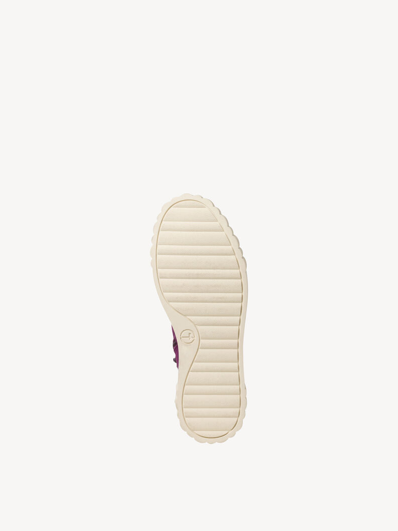 Lederstiefelette - lila, PURPLE, hi-res