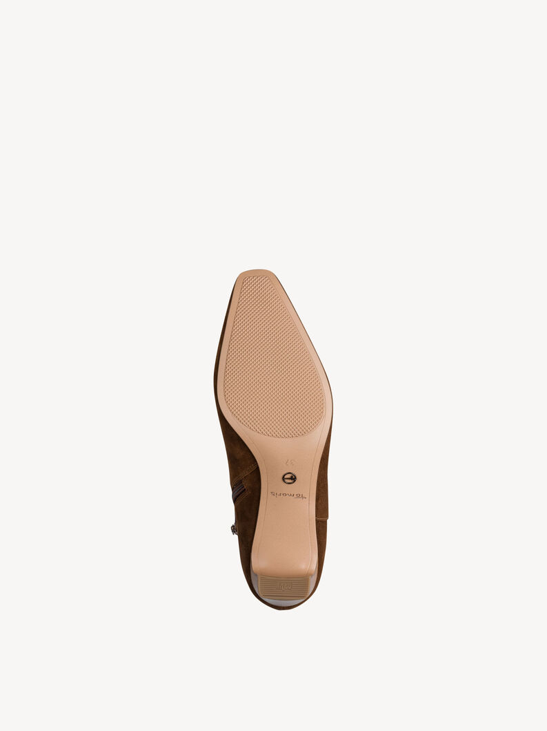Bottine en cuir - marron, BROWN, hi-res