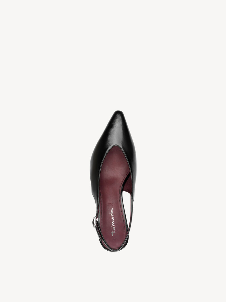 Klapki sling - czarny, BLACK, hi-res