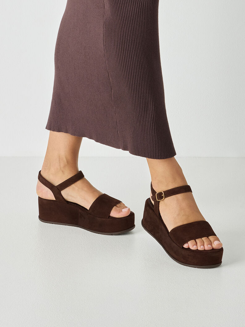 Ledersandalette - braun, MOCCA SUEDE, hi-res