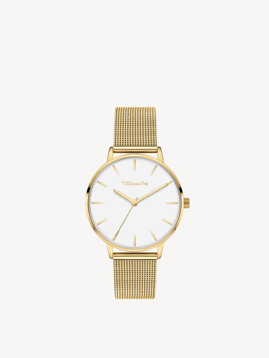 Horloge, gold mesh, hi-res