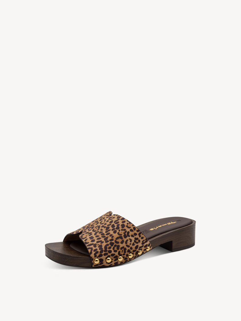 Mule - marron, COGNAC LEOPARD, hi-res