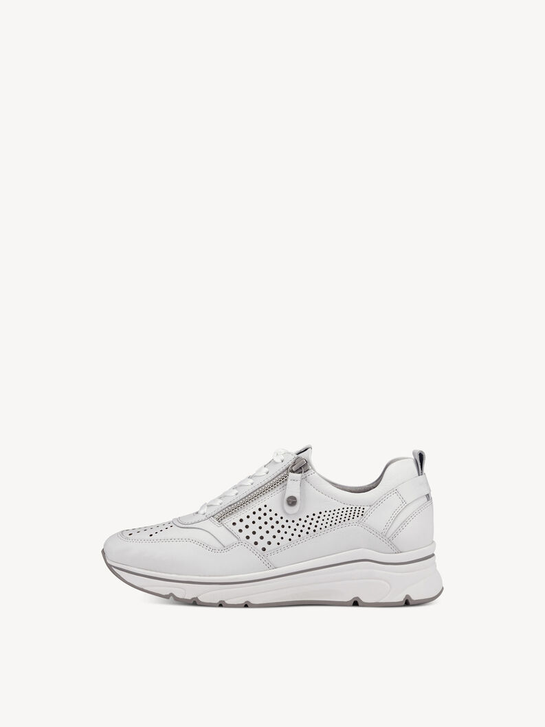 Leather Sneaker - white, WHITE STRUCT., hi-res