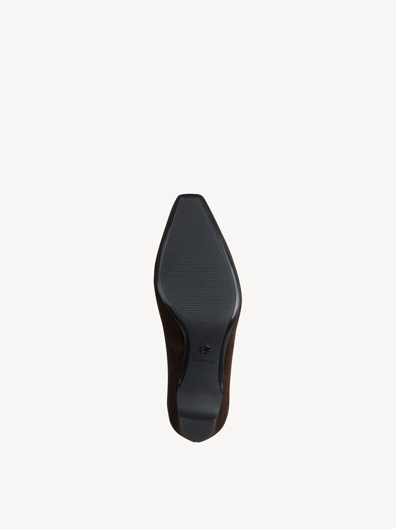 Escarpin en cuir - marron, 304, hi-res