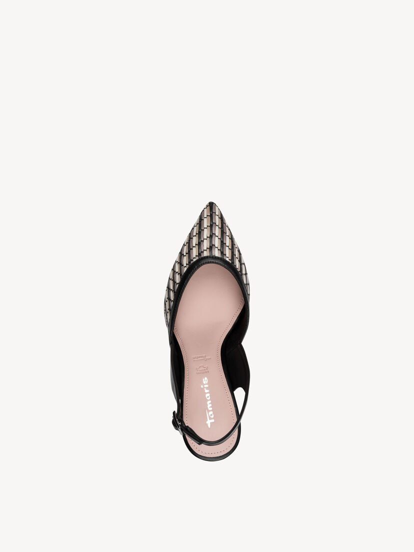 Slingpumps - zwart, BLACK COMB, hi-res